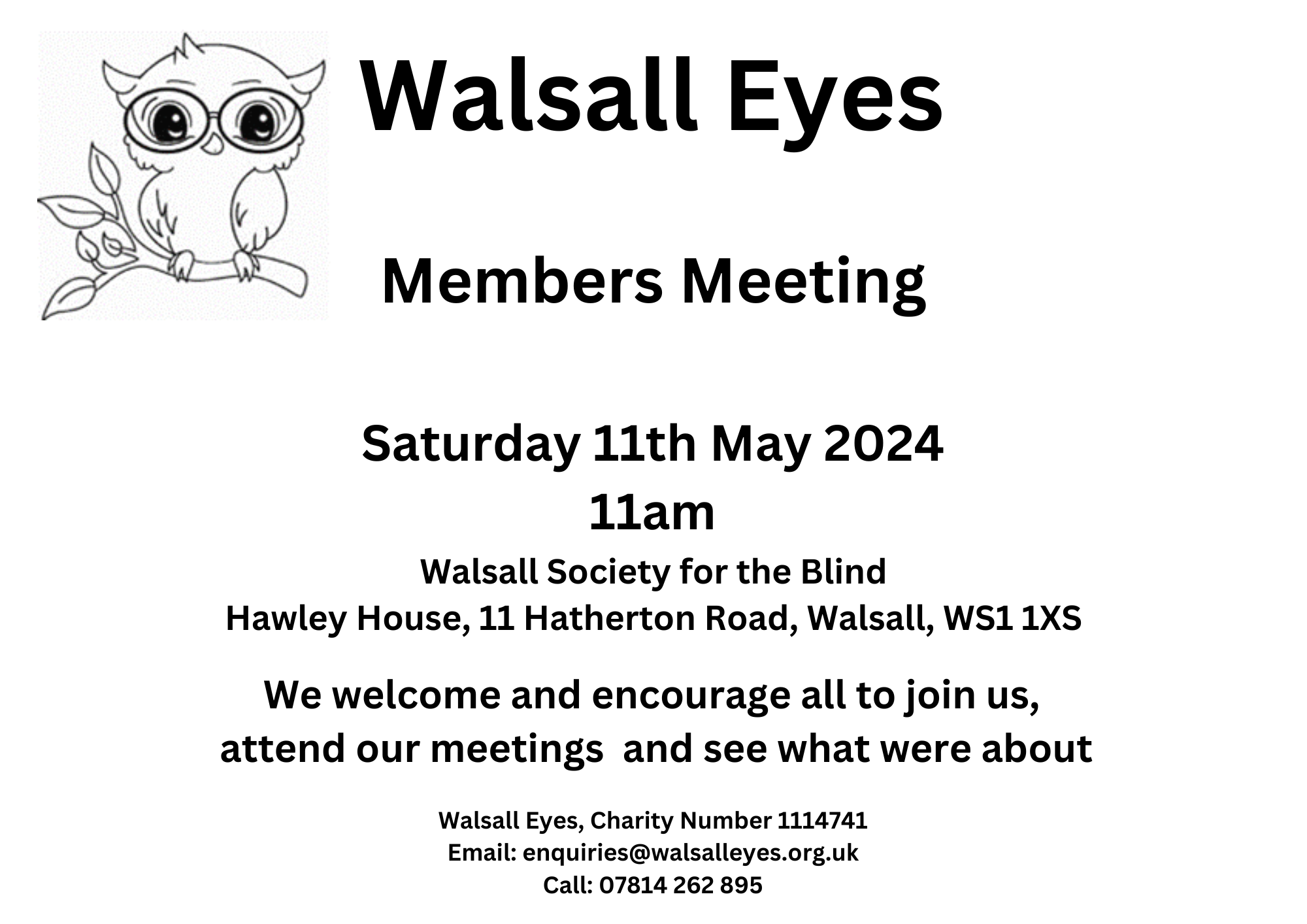 Members Meeting - 11th May 2024